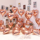 18inch rose gold hearts