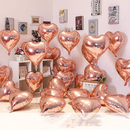 18inch Love Light Board Aluminum Film Balloon Wedding Room Decoration Valentine's Day Party Floating Love Balloon Wholesale