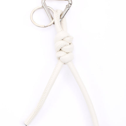 New triangle key chain PU hand-woven diamond key ring bag pendant key chain