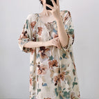 Ink butterfly flower / One size fits all ( 42.5-75kg )