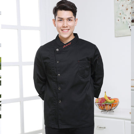Trendy Chinese Style Chef Uniform for Men, Short-Sleeved, Summer Thin and Breathable, Restaurant Back Kitchen Chef Uniform, Custom-Made for Men