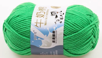 Five-Strand Milk Cotton Wool Ball Wholesale Medium Thick Thread Crochet Doll Shoes Scarf Handmade DIY Knitting Material Package