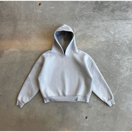 Autumn European and American Cross-border Casual Simple Couple Fashion Hoodie Sweatshirt Solid Color Loose Sweatshirt Sweatshirt