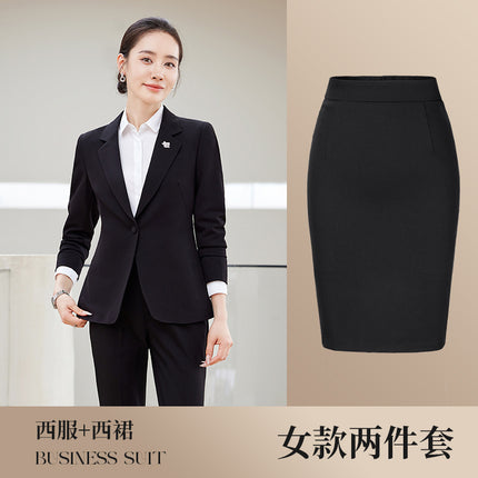 High-end men's and women's same style professional attire autumn and winter suit suit executive business interview formal attire front desk manager work clothes