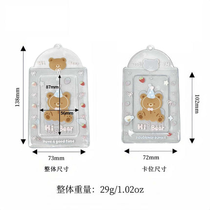 Supply Original Card Sleeve Small Card PVC Earth Flavor Star-chasing Aidou Campus Card Storage Card Bag Display Pendant Protective Cover