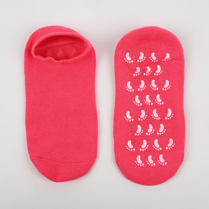 Cross-border spa gel socks men's casual non-slip moisturizing anti-dry socks heel protection silicone socks