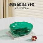 [transparent green] / Pet thickened anti-fall fruit plate