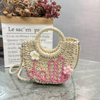 Beige (pink hello + lining + shoulder strap)
