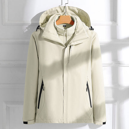 Jacket Bird's three-in-one detachable coat men's autumn and winter waterproof cold-proof warm mountaineering outdoor ski suit women
