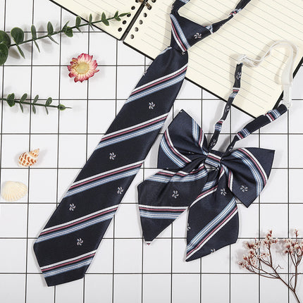 Japanese Plaid JK Tie Tie Set Women's College Style Graduation Photo Free Accessories Korean Style Bow Mariners Suit