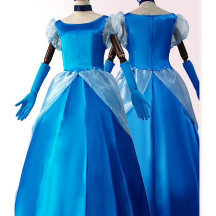 Halloween Adult Fairy Tale Cinderella Cinderella Long Dress Sleeping Beauty Le Pei Long Hair Princess Dress Stage Performance Costume