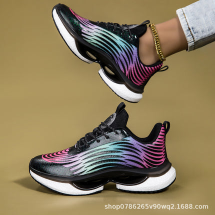 Breathable Running Shoes for Men and Women, Marathon Popcorn Shock-Absorbing Running Shoes, Youth Fashion Casual Shoes, Sports Shoes