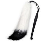 [white and black] tail