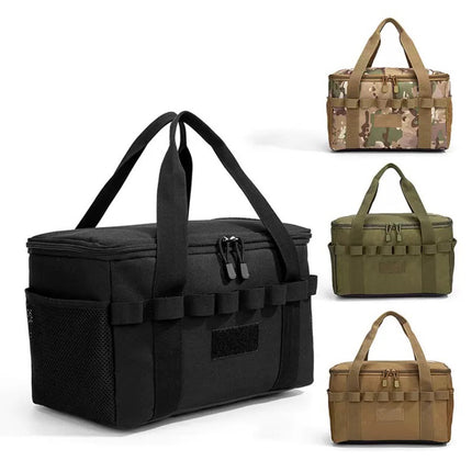 Outdoor Camouflage Picnic Bag, Travel Handbag, Camping Tactical Bag, Picnic Folding Portable Storage Bag