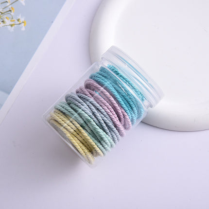 20 canned hair bands new rubber band female tie towel ring thick high elastic hair rope simple hair rope