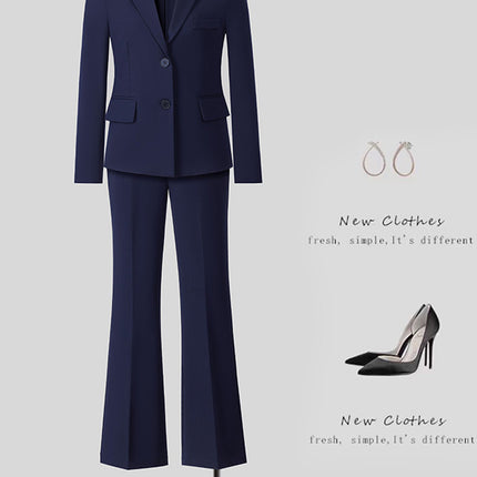 New High-Quality Tailcoat Set, Women's Business Office Jacke