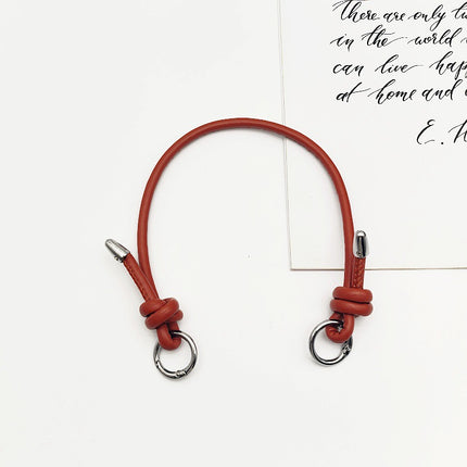 New Fashion Knot Women's Bag Handbag Replacement Bag with PU Leather Rope Metal Ring Buckle Shoulder Strap Bag Accessories