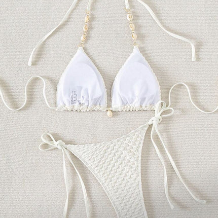2025 Amazon Europe and the United States new fashion high-end sexy bikini bikini two-piece split swimsuit cross-border