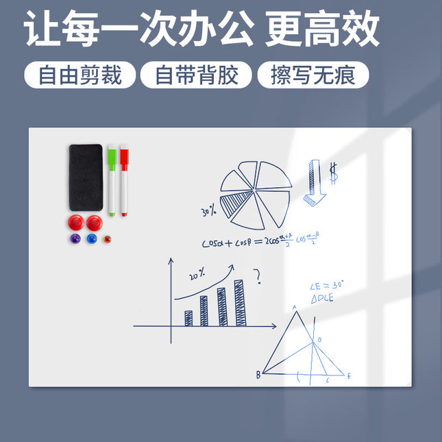 Amazon In-Stock Whiteboard Wall Magnetic Graffiti Soft Whiteboard Blackboard for Teaching and Office Use, Erasable