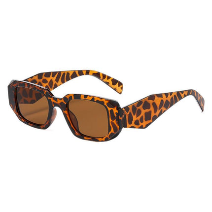 2026 European and American Irregular Punk Sunglasses Retro Ins Sunglasses Street Style Small Square Frame Men's Street Style Cut-Edge Glasses