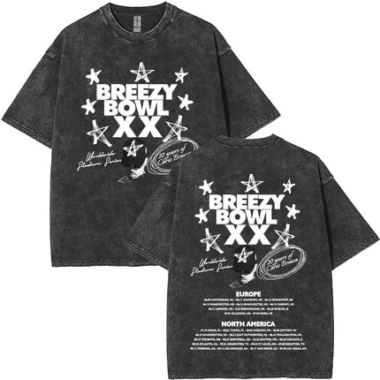 Vintage Washed Chris Brown Pop Music Album Cover Graphic t Shirt