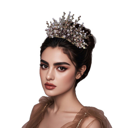 Yixing High-End Fashion Crown Hair Accessories Fashionable Elegant Cold Style Hair Comb Cross-Border Supply Wholesale A326