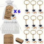 Keychain+cardboard+gauze bag / Doctoral hat type b 6set