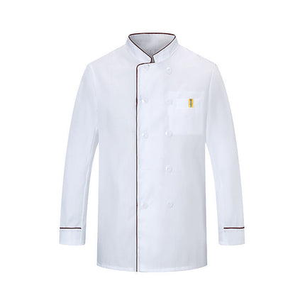 Chef's Work Clothes Men's Long Sleeve Chef's Clothes Back Kitchen Clothes Catering Restaurant Hotel Work Clothes Canteen Chef's Clothes