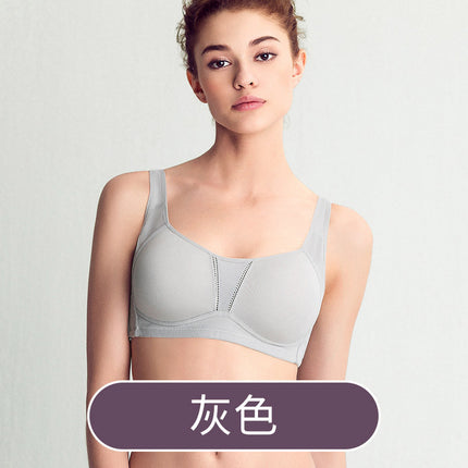 Original plus size seamless non-steel ring breathable sports big chest small underwear women gather anti-sagging accessory breast bra
