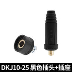 DKJ10-25 plug + socket (black)