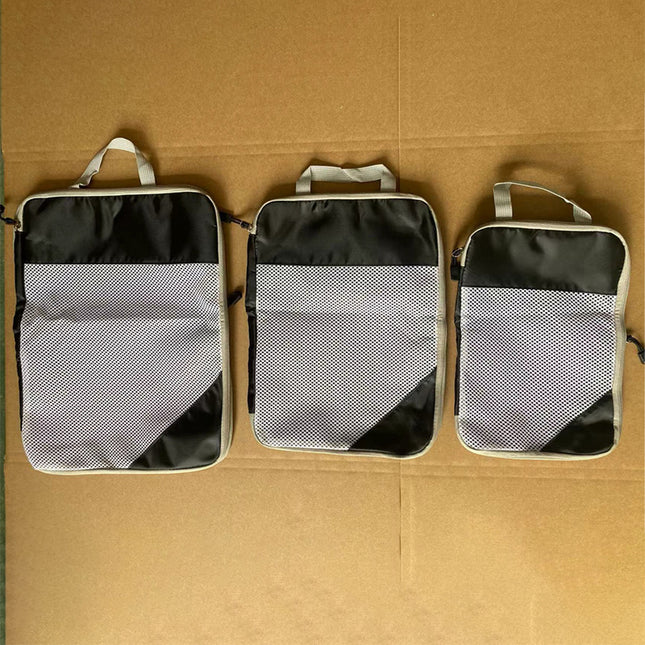 Amazon travel compression bag three-piece luggage clothing storage bag suit factory direct sales