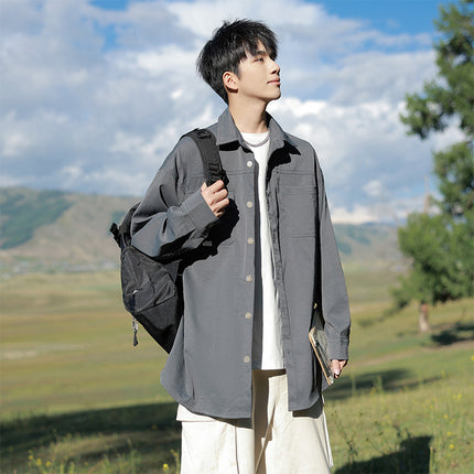 Autumn 2024 New Shirt Xinjiang Outdoor Series All-match Work Jacket Travel Camping Casual Men's Wear
