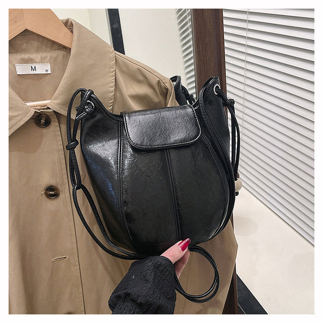 Niche Design Bags for Women 2025 Spring and Summer New Fashion High-End Bucket Bag Simple Casual One-Shoulder Cross-Body Bag for Women