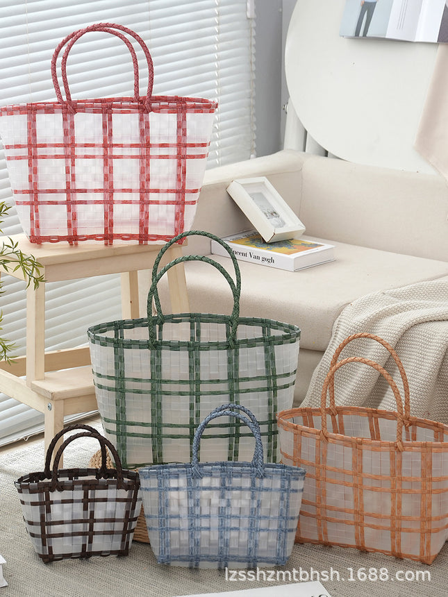 PVC Woven Beach Bag / Sac Plage Tressé PVC