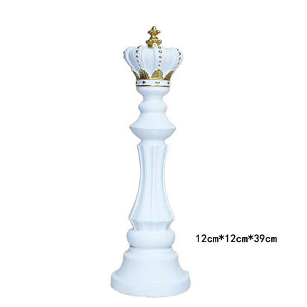 Creative home decoration chess resin decoration window home decoration black white chess ornaments