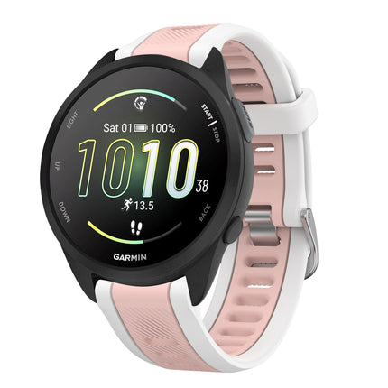 For Jiaming Forerunner 165 Silicone Two-Tone Strap Garmin 245 Venu SQ Replacement Wristband