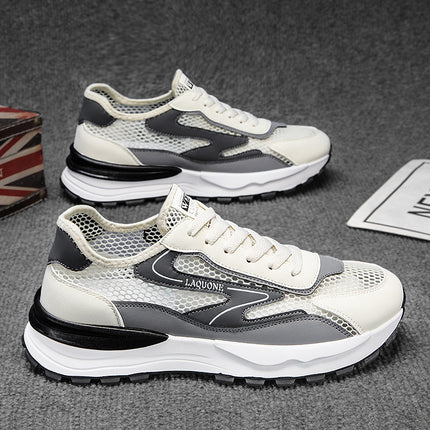 Forrest Gump Men's Shoes, Summer Breathable High-End Mesh Sneakers, Thin Sports Casual Dad Shoes for Teenagers, Odor-Resistant Trendy Shoes