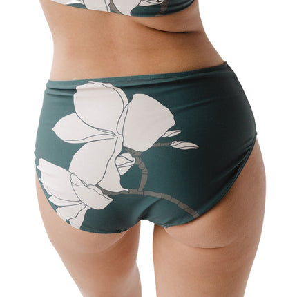 Foreign trade export in stock green flower bikini female swimsuit suit