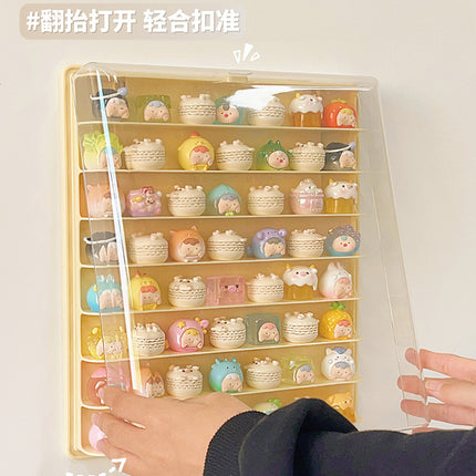 Cute Display Box Hand-Made Display Cabinet Wall-Mounted Blind Box Storage Display Rack Acrylic Transparent Small Ornament Display Rack