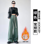 Green-velvet regular style / M