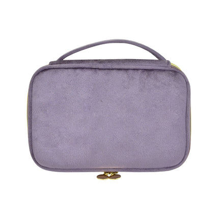 Cross-border fashion flannel cosmetic case large capacity high sense multi-functional convenient portable cosmetic case a batch