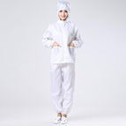 White [hooded split clothing]] / XXXL