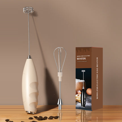 Cross-border handheld milk frother household wireless electric milk coffee mixing rod baking egg white frother