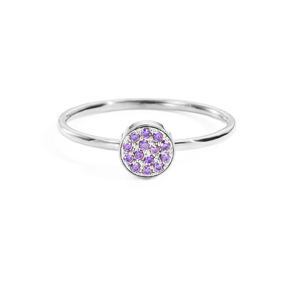 St.Delan Stainless Steel Full Diamond Ring Accessible Luxury Birthstone Ring Women's Titanium Steel Ring Cross-Border Jewelry Ring