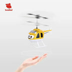Cartoon airplane induction aircraft yellow