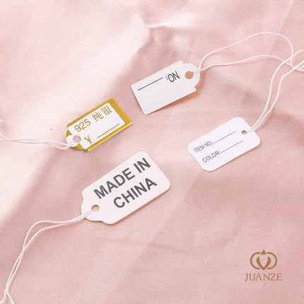 Label elastic rope label price small tag card jewelry packaging material handmade diy homemade material accessories