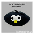 Big eyes beret - black / 3-48 months