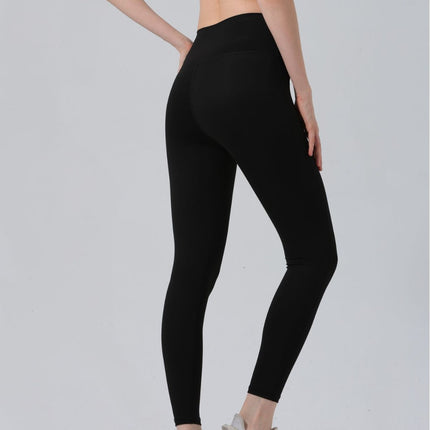 Foreign Trade Cross-border Europe and the United States No Embarrassment Line Naked Yoga Pants Women's High Waist Abdominal Fitness Pants Sports Tight Pants