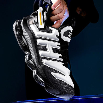 Basketball Shoes Men's Full-Length Air Cushion Trendy Sports Shoes Men's Shoes Spring Breathable Sports Shoes Men's Height-Increasing Youth Shoes