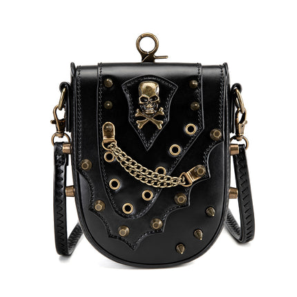 Amazon Cross-border Hot Punk Retro Small Square Bag All-match Women's Shoulder Crossbody Bag MINI Change Satchel
